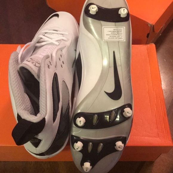 New in box Nike AIR ZOOM BLADE PRO D football cleats white black mens 315776 101 main image 6